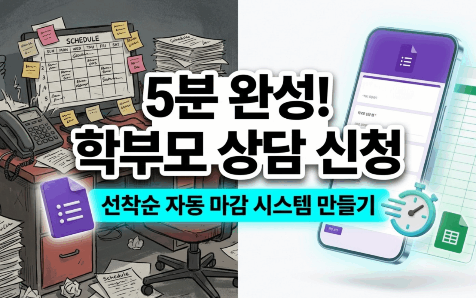 5분 완성! 학부모 상담 신청