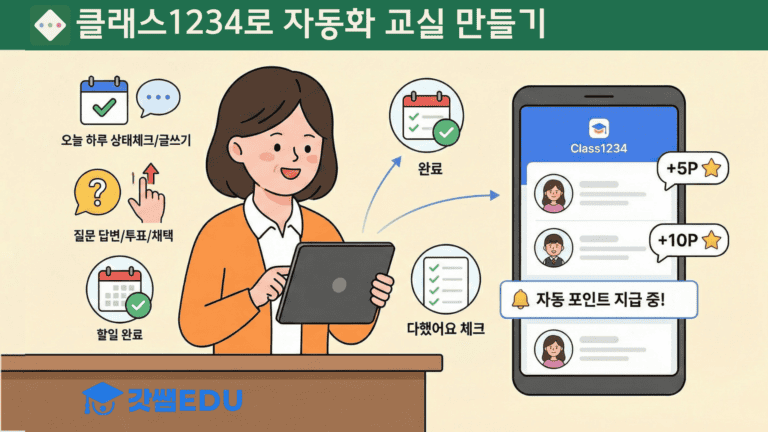 『클래스1234로 자동화 교실 만들기』